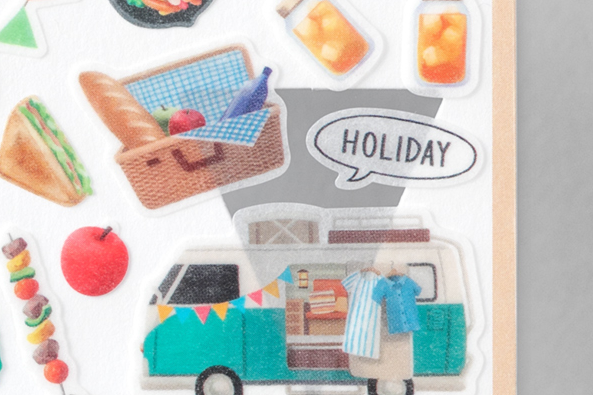Midori Marche Stickers | Camp - Smidapaper Ikigai Shop