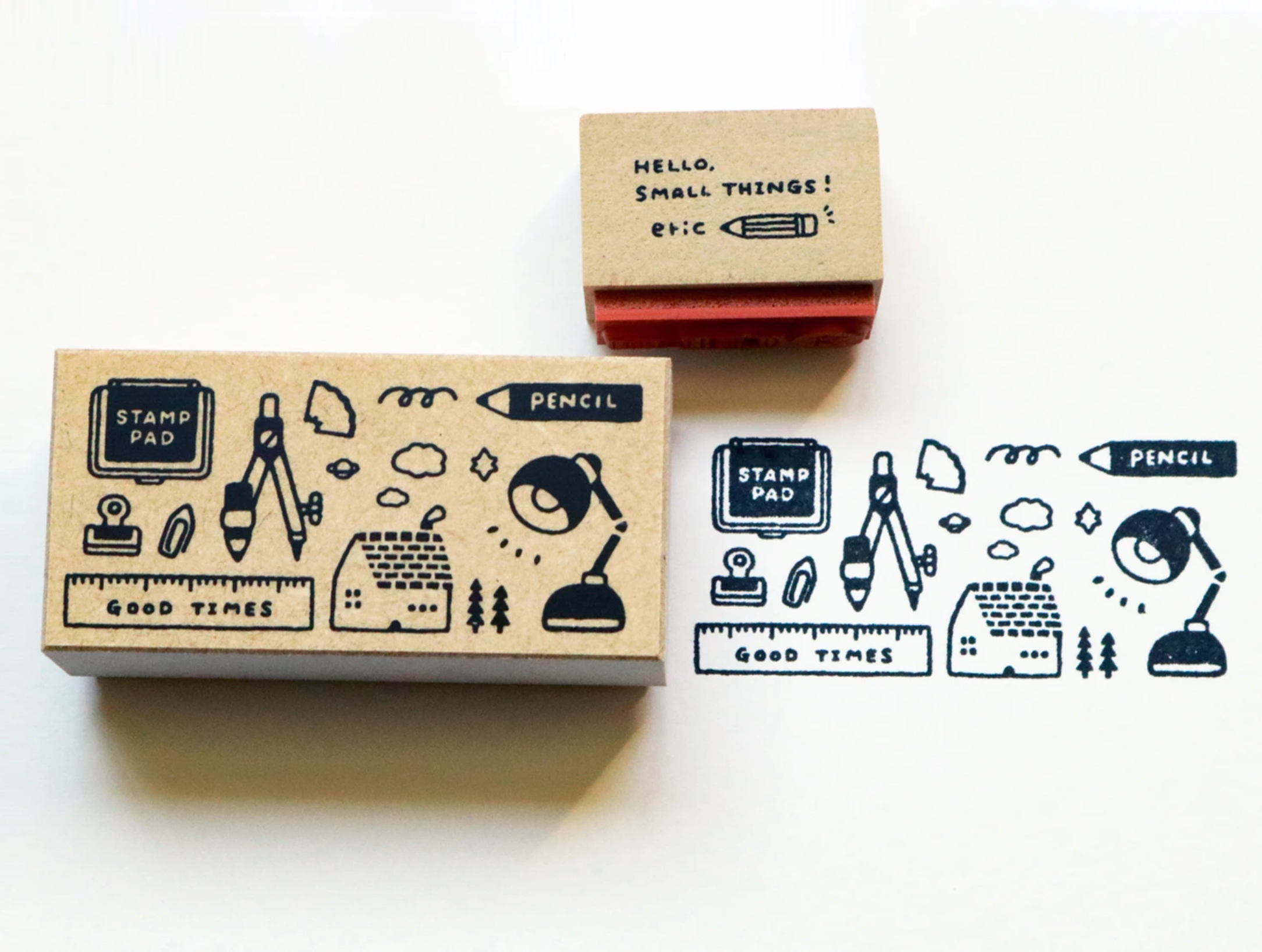 Eric Small Things x Sanby Rubber Stamp Set of 5 - Smidapaper Ikigai Shop