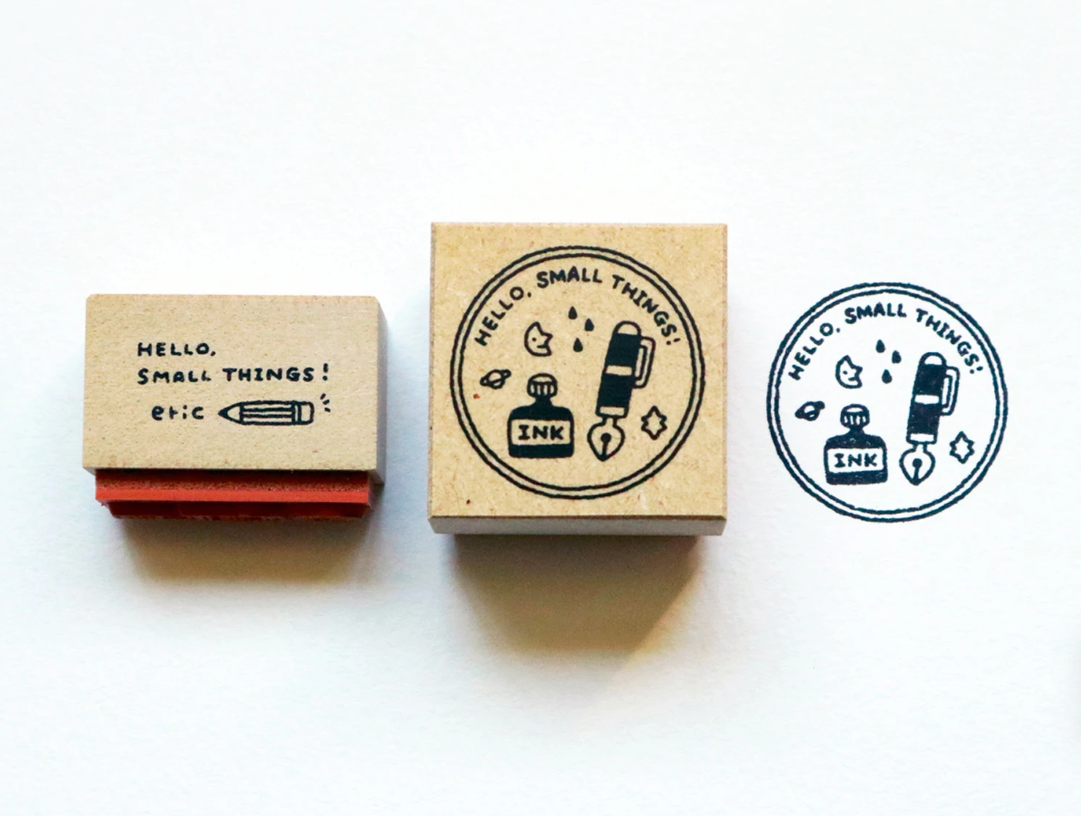 Eric Small Things x Sanby Rubber Stamp Set of 5 - Smidapaper Ikigai Shop
