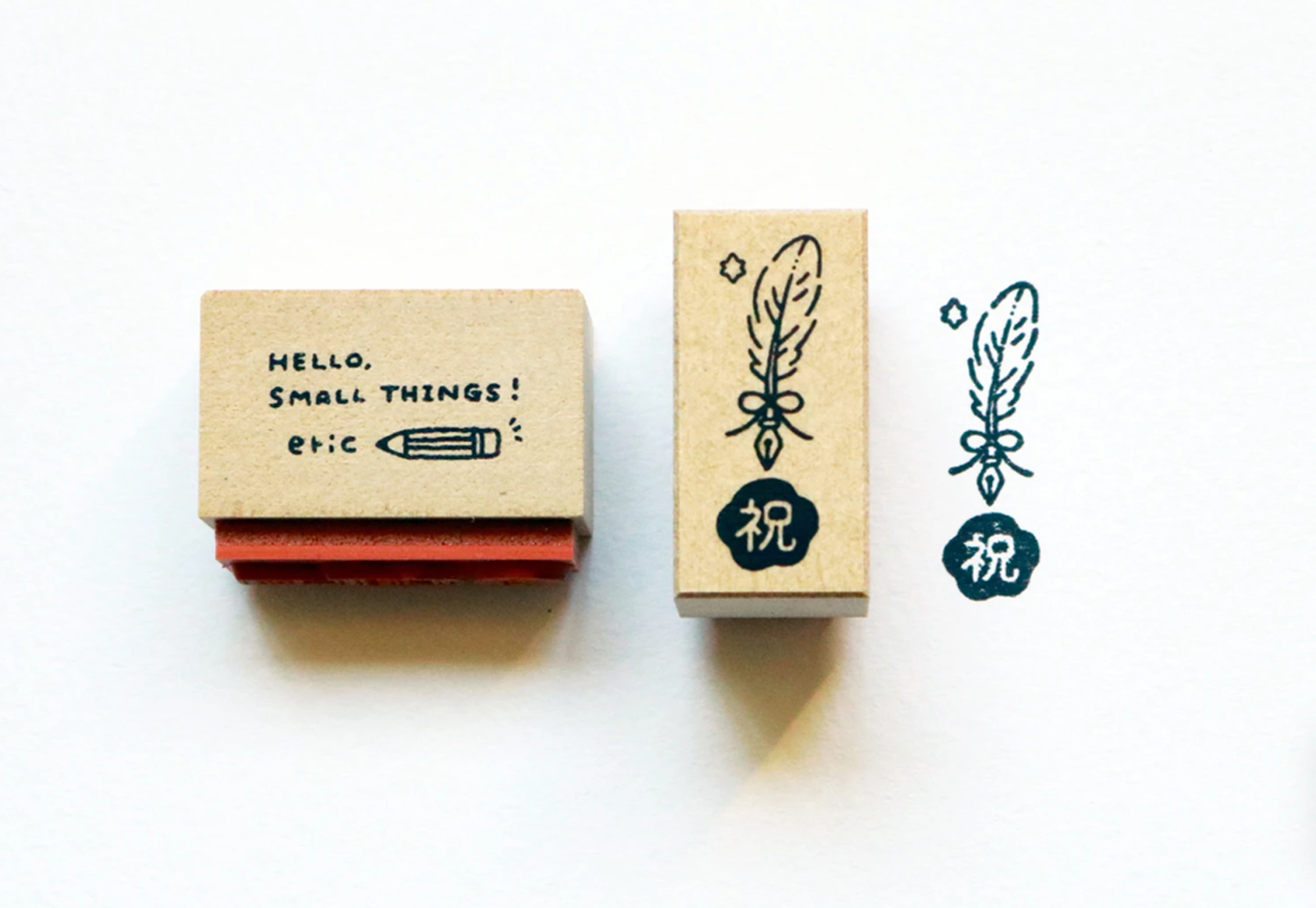 Eric Small Things x Sanby Rubber Stamp Set of 5 - Smidapaper Ikigai Shop