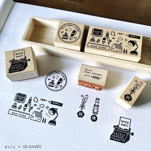 Eric Small Things x Sanby Rubber Stamp Set of 5 - Smidapaper Ikigai Shop