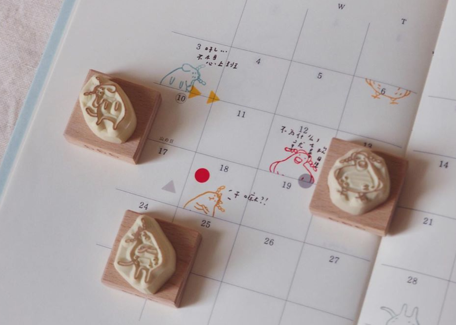 bighands Handmade Rubber Stamp- hello dog - Smidapaper Ikigai Shop