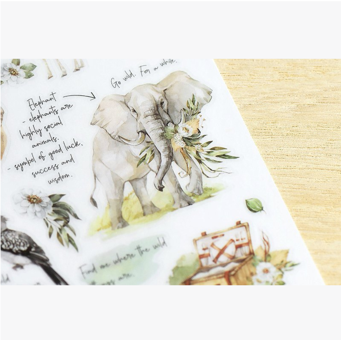 MU Print-On Stickers-148 Wild at Heart - Smidapaper Ikigai Shop