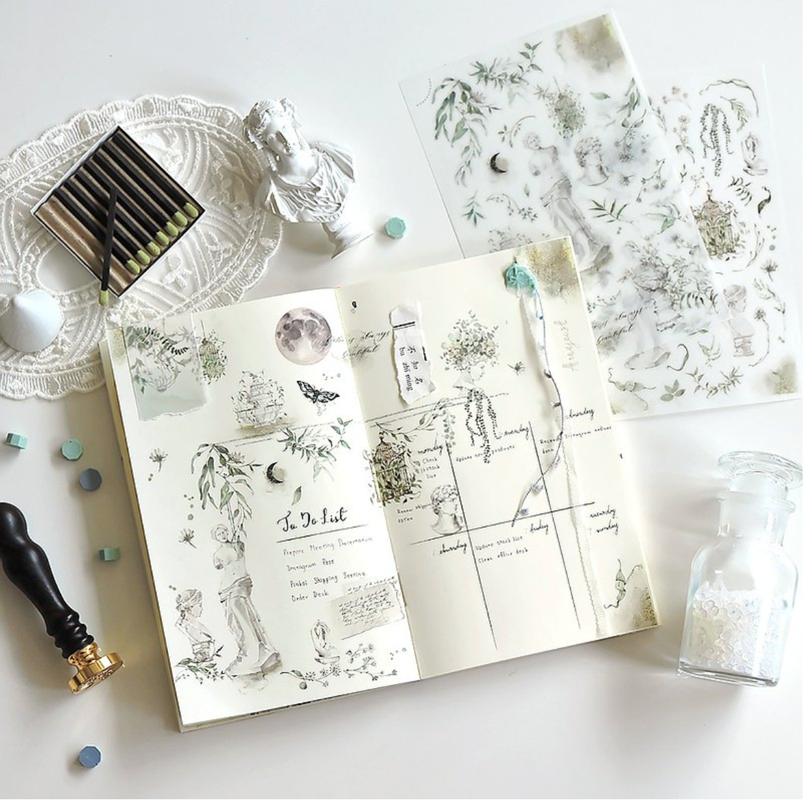 MU Print-On Stickers-146 Peace is Always Beautiful - Smidapaper Ikigai Shop