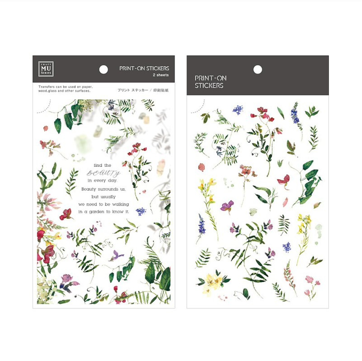 MU Print-On Stickers-145 Find the Beauty in Every Day - Smidapaper Ikigai Shop