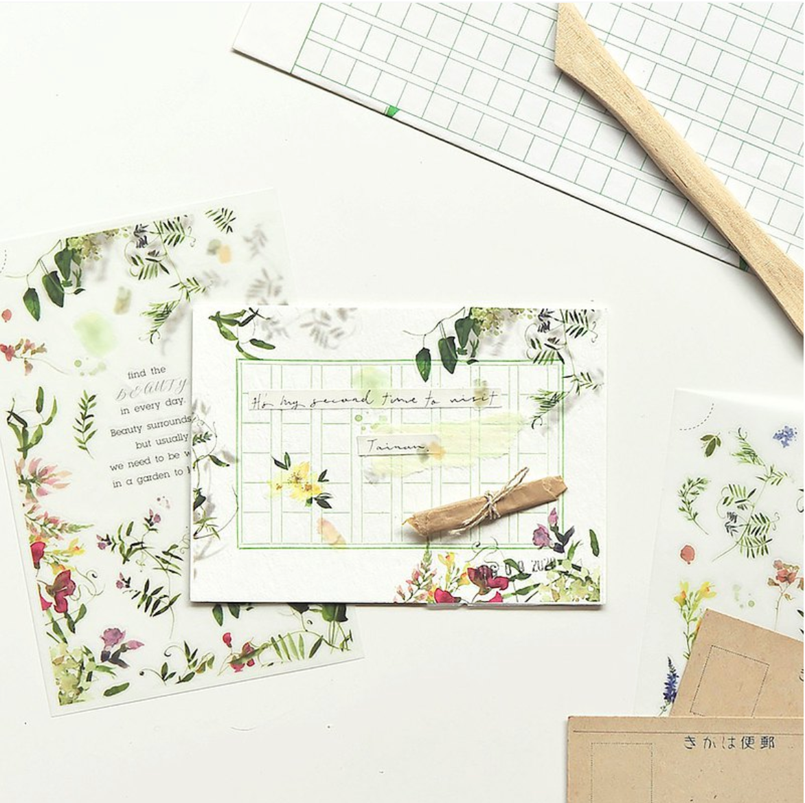 MU Print-On Stickers-145 Find the Beauty in Every Day - Smidapaper Ikigai Shop