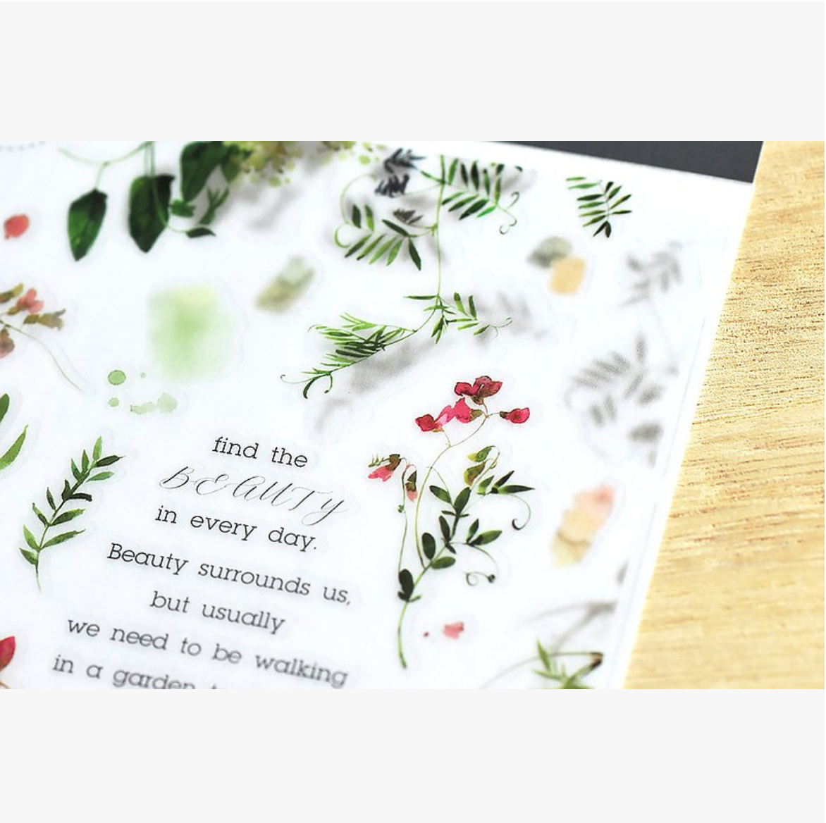 MU Print-On Stickers-145 Find the Beauty in Every Day - Smidapaper Ikigai Shop