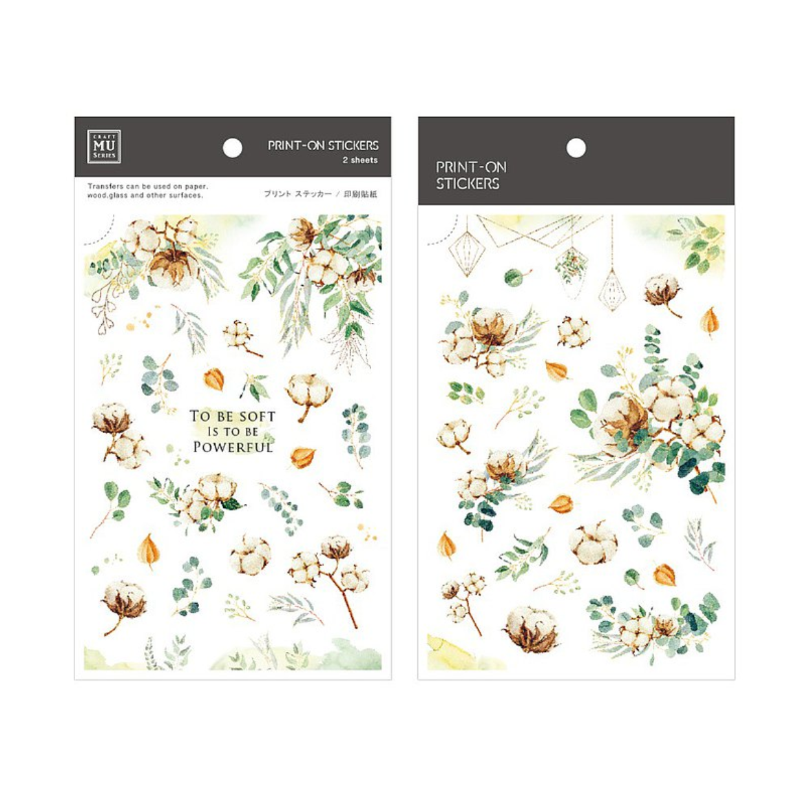 MU Print-On Stickers-144 To Be Soft - Smidapaper Ikigai Shop