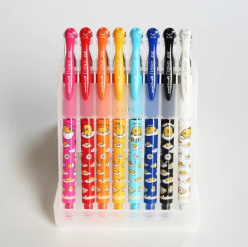 Uni-ball Signo DX Gudetama Gel Rollerball 0.38mm (Set of 8) - Smidapaper Ikigai Shop