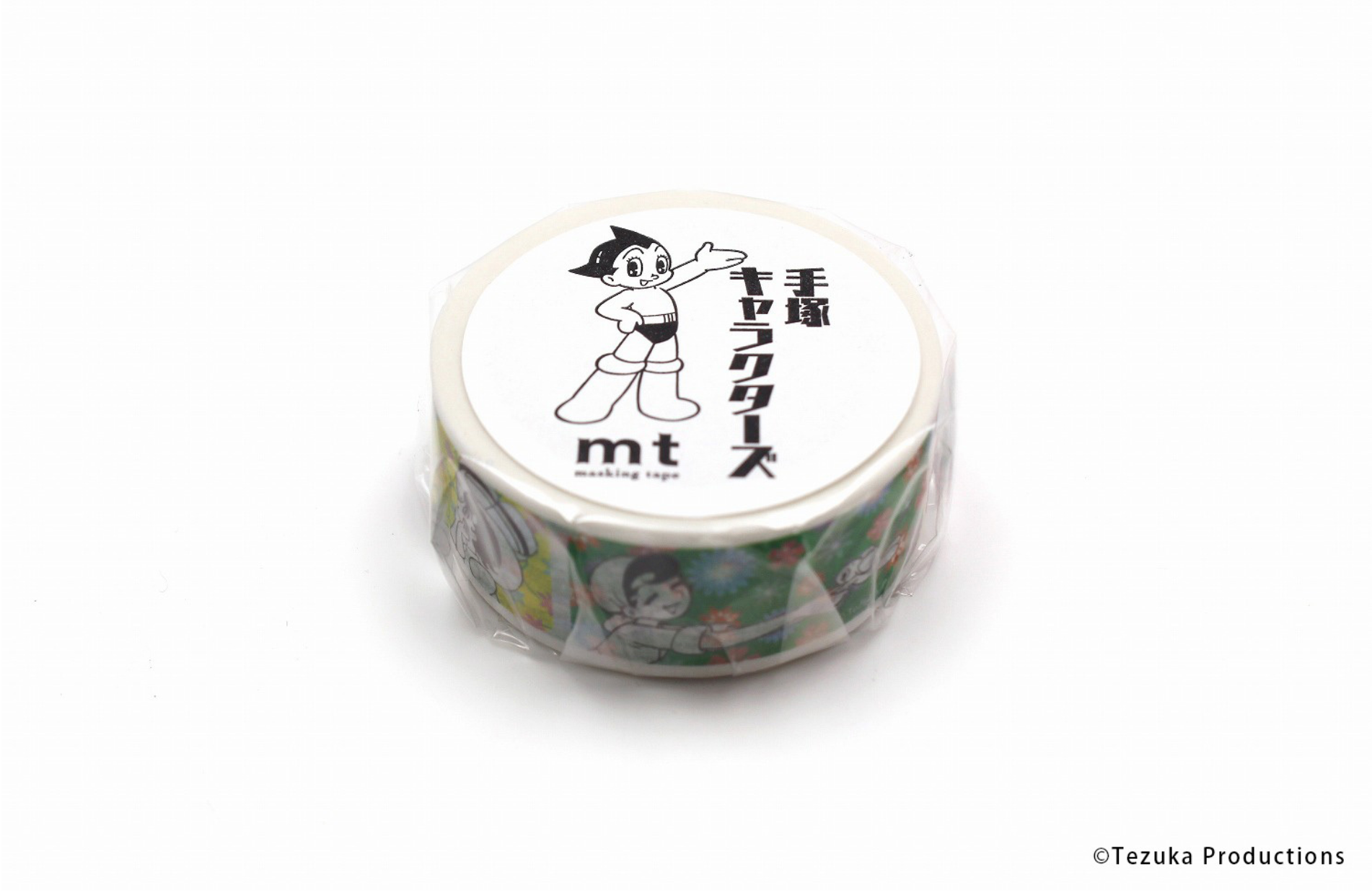 MT x Fujio Tezuka Characters Ribbon Knight x Flower Pattern Washi Tape MTTOPR02 - Smidapaper Ikigai Shop