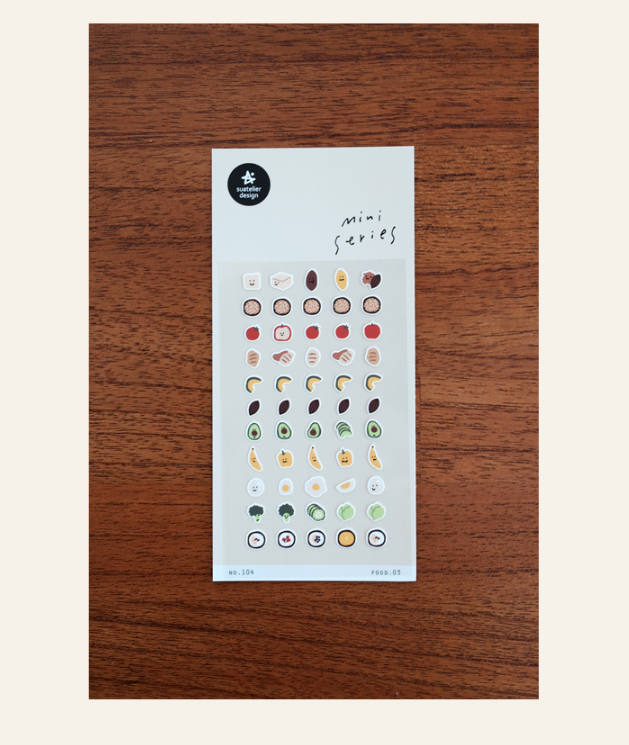 Suatelier Mini Series Stickers- Food .03 - Smidapaper Ikigai Shop