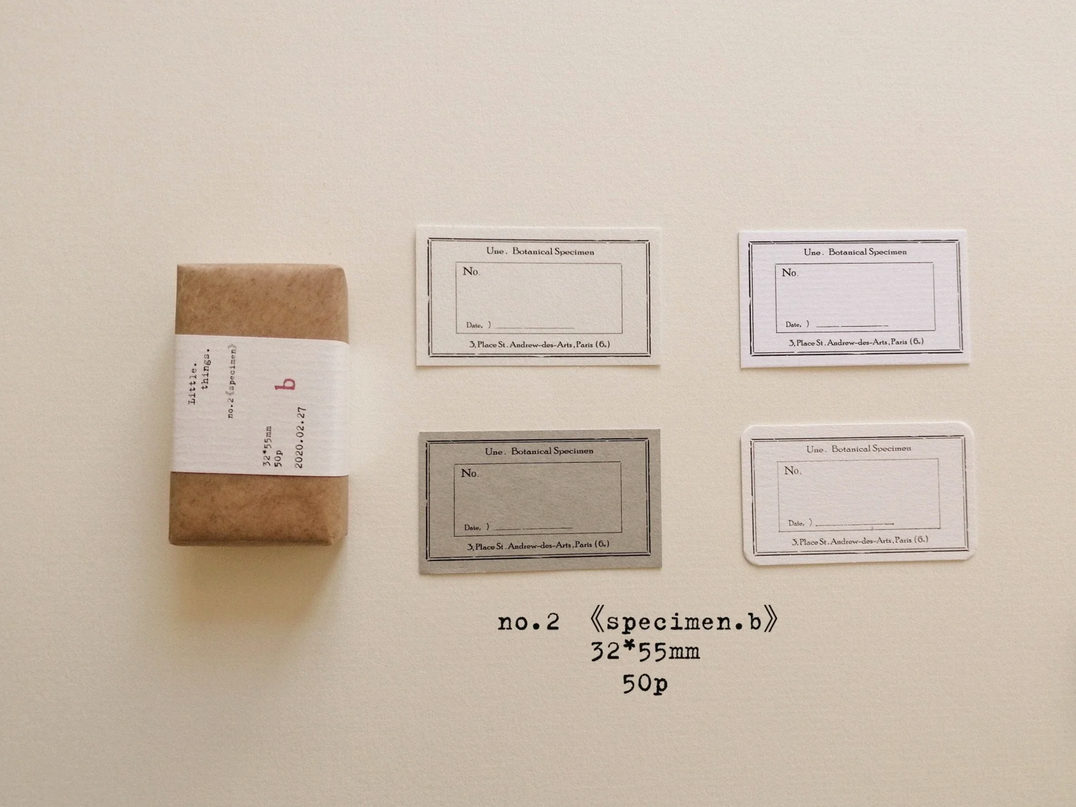 Banfan Little Labels (3 types) - Smidapaper Ikigai Shop