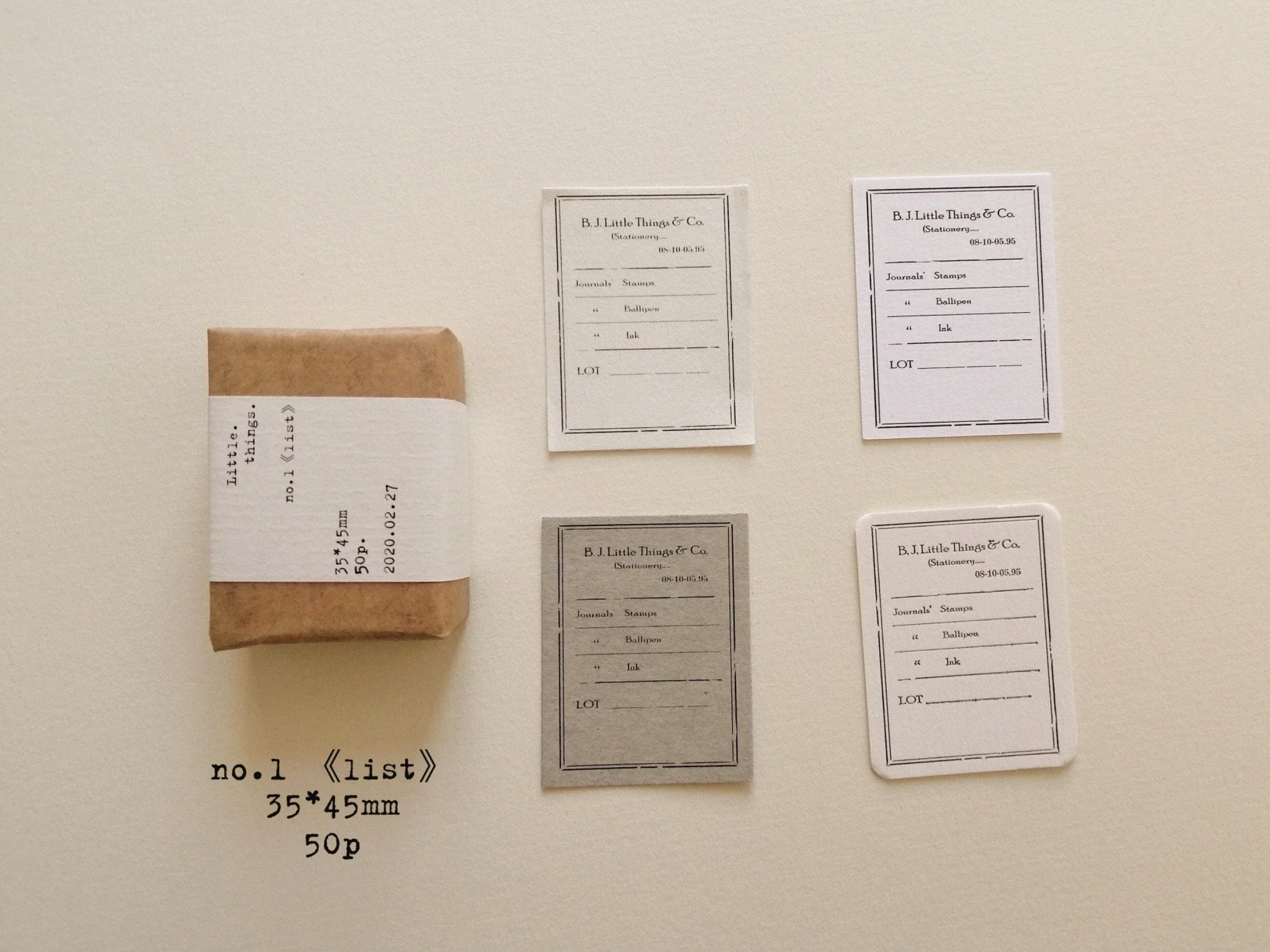 Banfan Little Labels (3 types) - Smidapaper Ikigai Shop