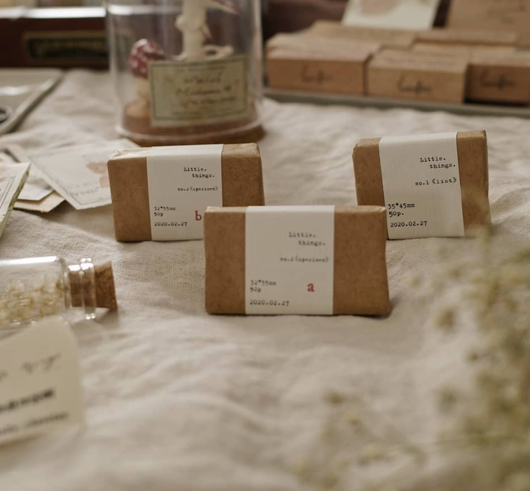 Banfan Little Labels (3 types) - Smidapaper Ikigai Shop