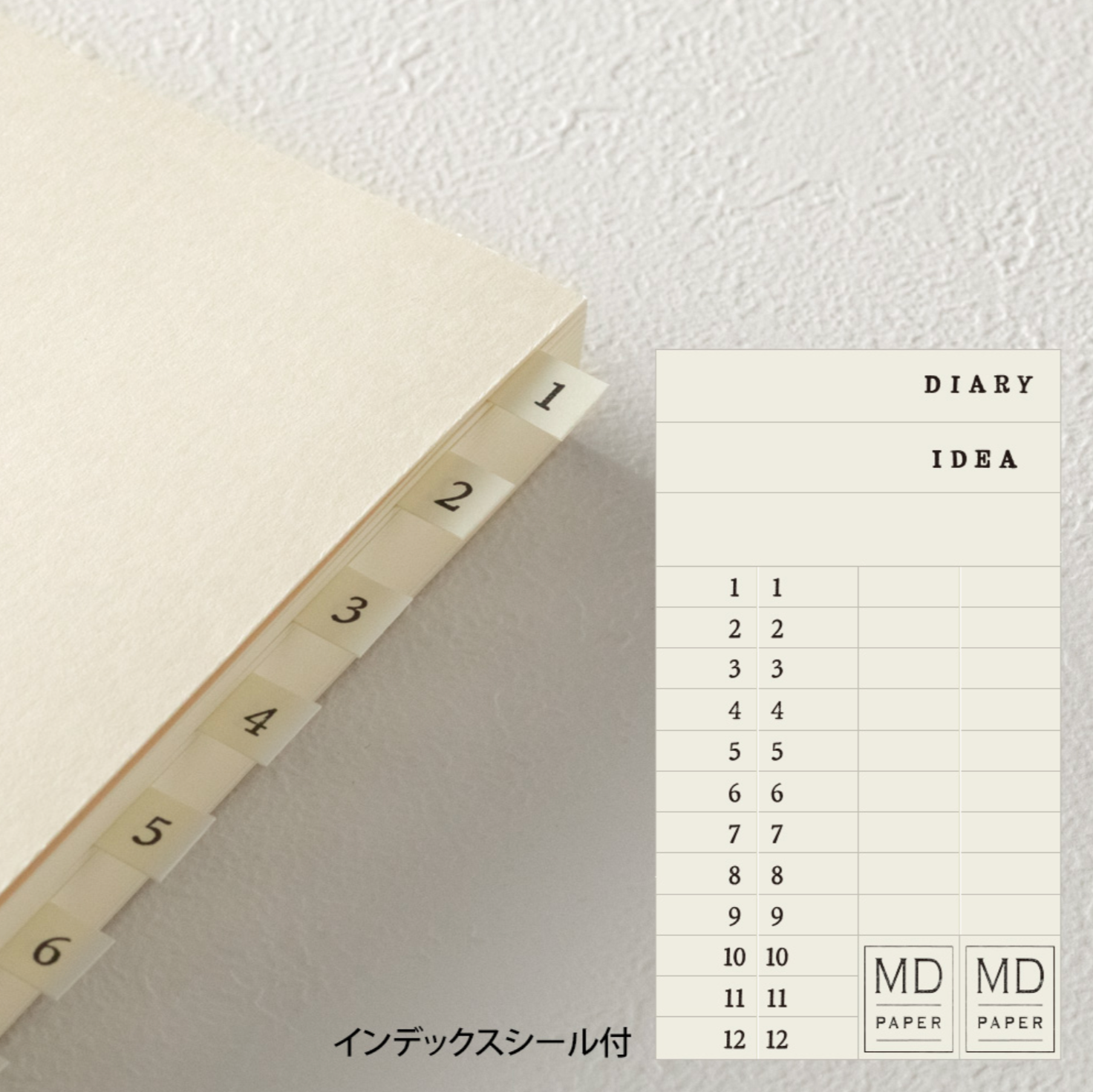 MD Notebook Journal [A5] Codex 1 Day 1 Page- Blank - Smidapaper Ikigai Shop