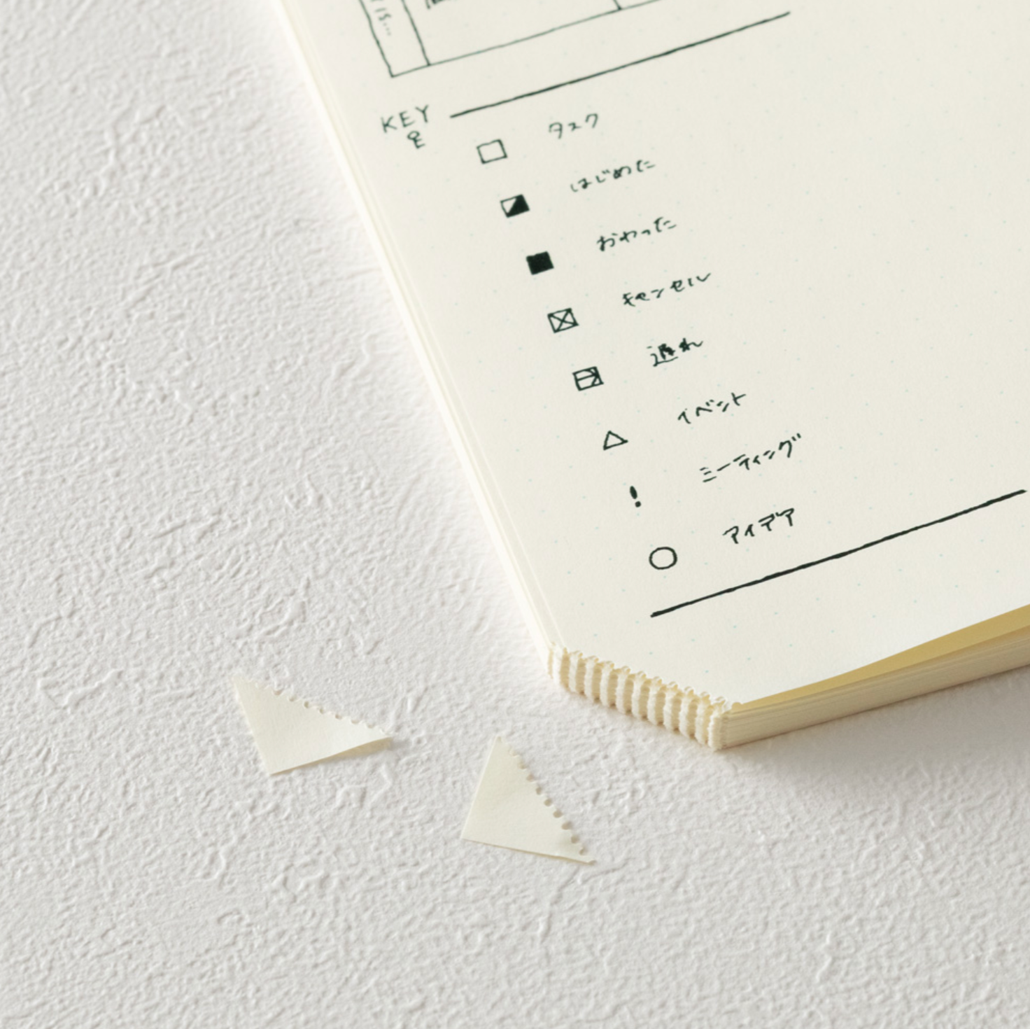 MD Notebook Journal [A5] Codex 1 Day 1 Page- Dot Grid - Smidapaper Ikigai Shop