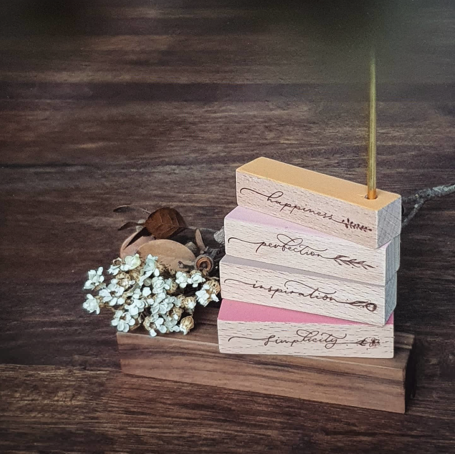 Nove Callie Phrase Rubber Stamp (7 types) - Smidapaper Ikigai Shop