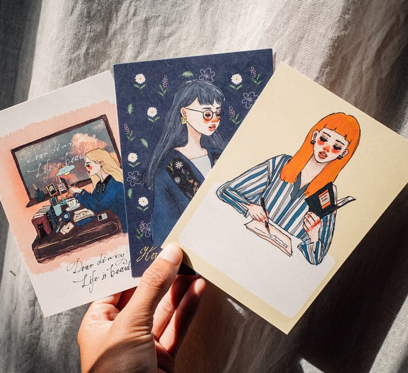 La Dolce Vita Life is Beautiful Postcard (7 Individual Designs) - Smidapaper Ikigai Shop
