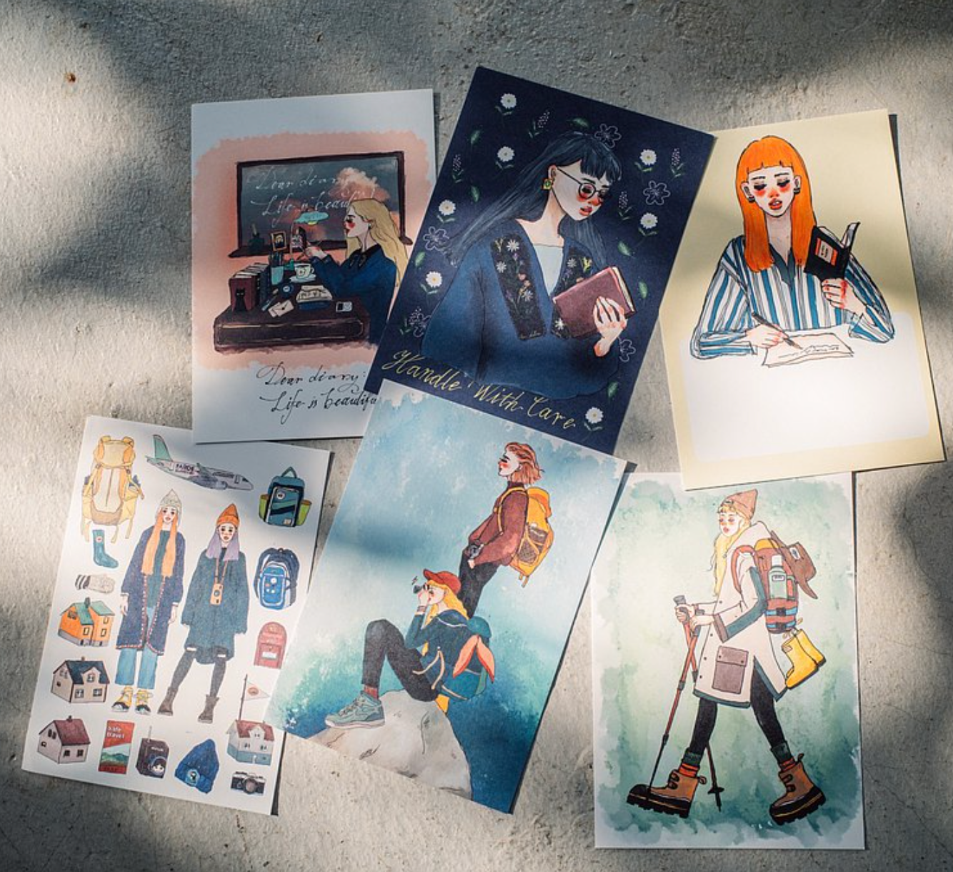 La Dolce Vita Life is Beautiful Postcard (7 Individual Designs) - Smidapaper Ikigai Shop