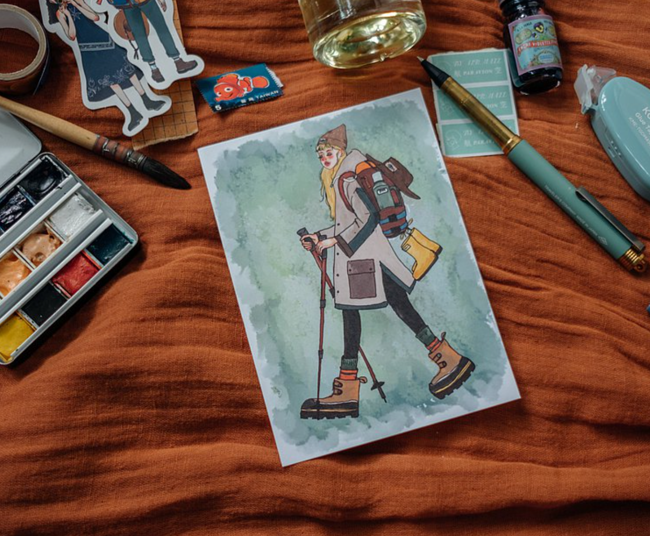 La Dolce Vita Life is Beautiful Postcard (7 Individual Designs) - Smidapaper Ikigai Shop