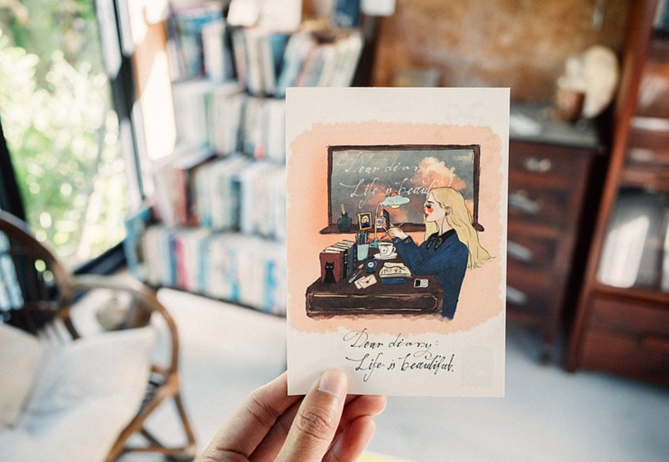 La Dolce Vita Life is Beautiful Postcard (7 Individual Designs) - Smidapaper Ikigai Shop