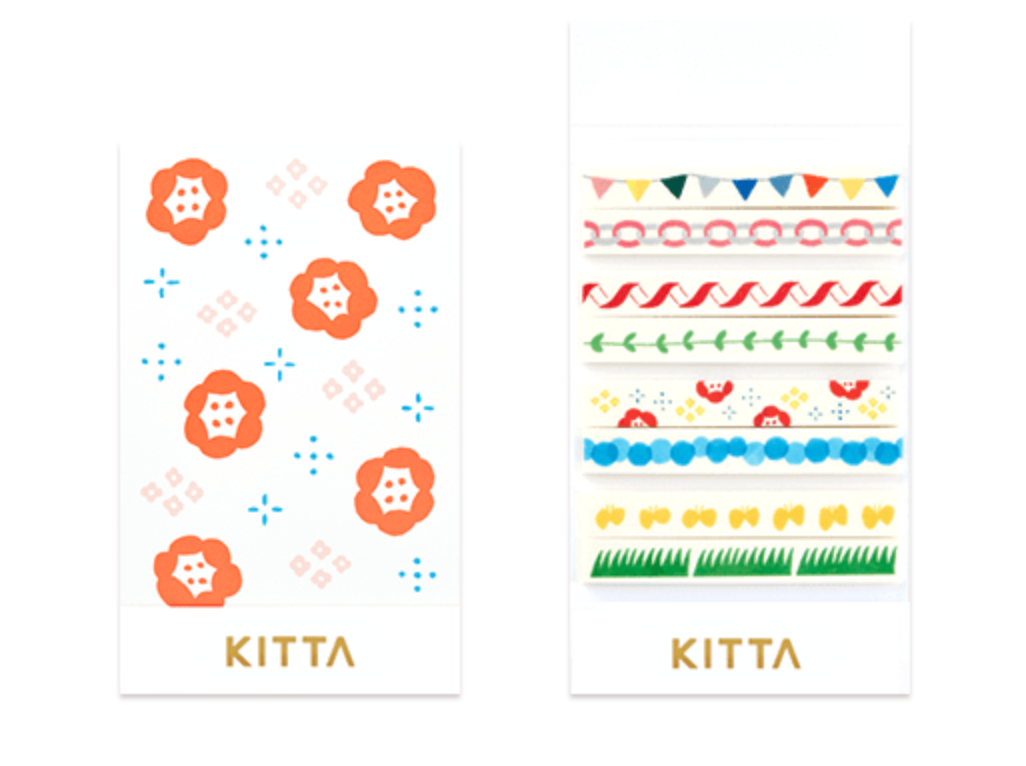 KITTA Slim Washi Tape -KITS004 Celebration - Smidapaper Ikigai Shop