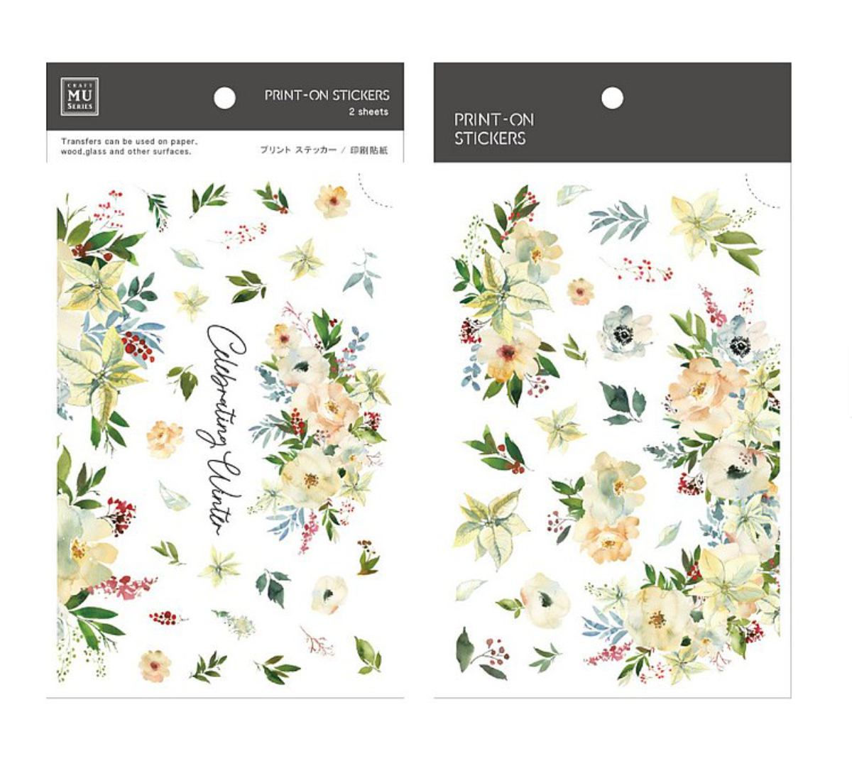 MU Print-On Stickers-151 Celebrating Winter - Smidapaper Ikigai Shop