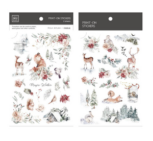 MU Print-On Stickers-153 Winter Magic - Smidapaper Ikigai Shop