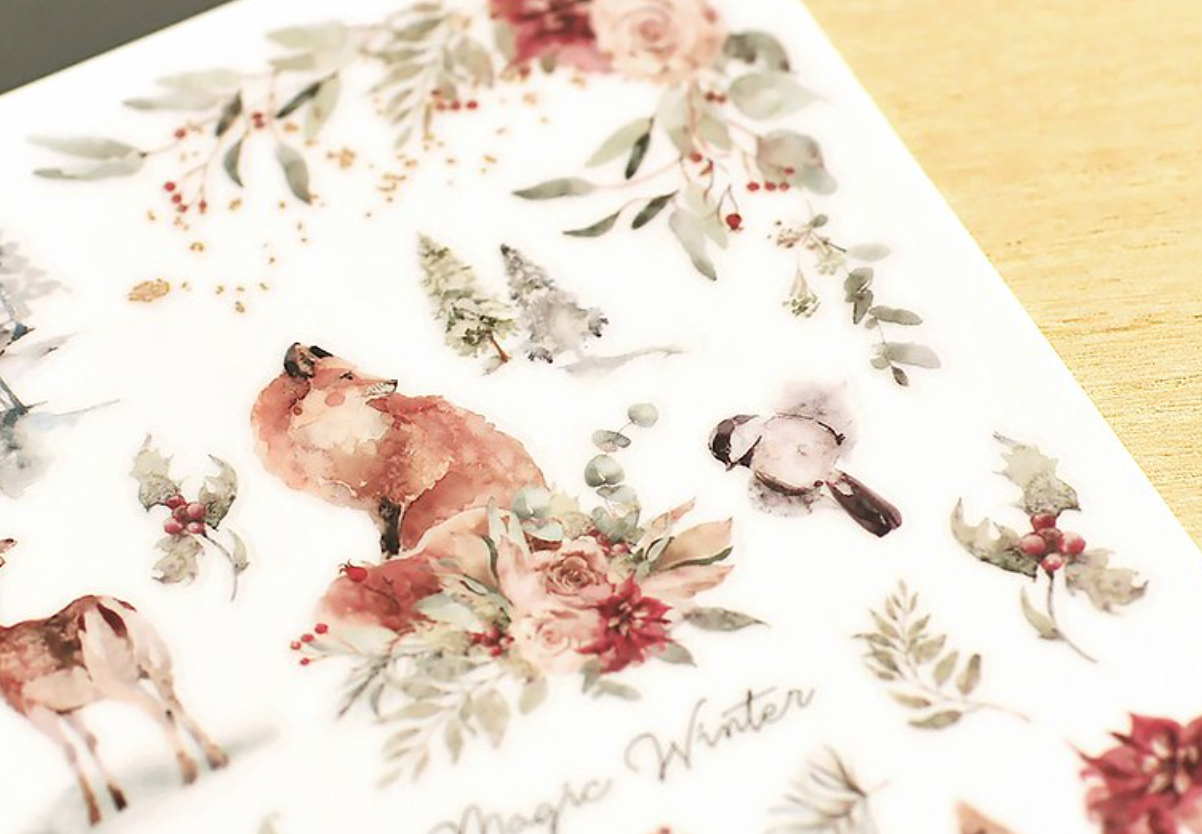 MU Print-On Stickers-153 Winter Magic - Smidapaper Ikigai Shop