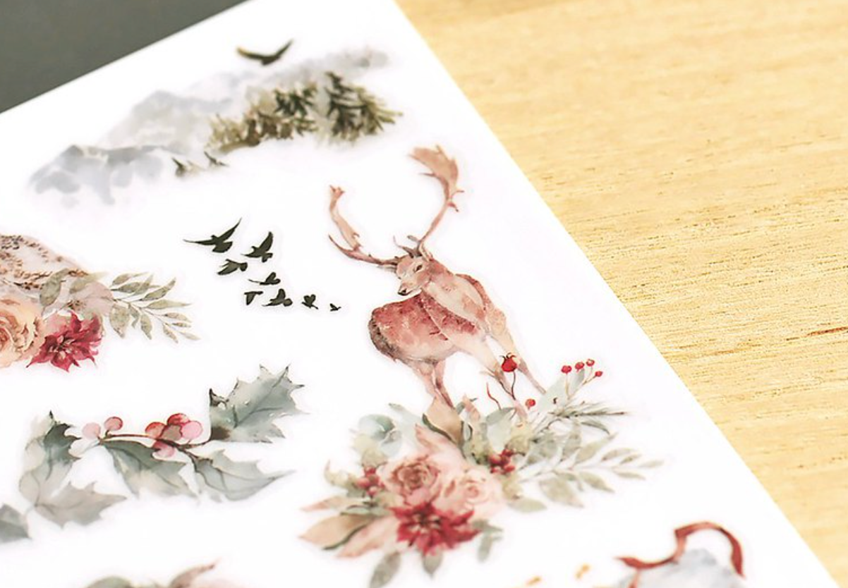 MU Print-On Stickers-153 Winter Magic - Smidapaper Ikigai Shop