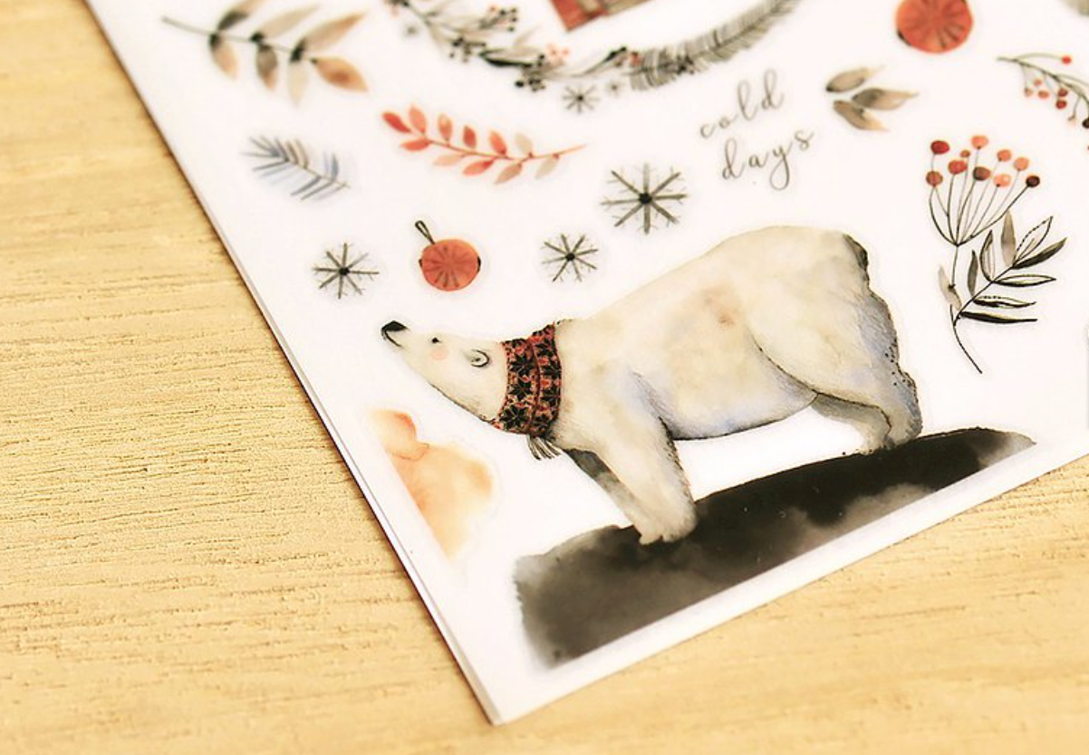 MU Print-On Stickers-154 Hello Cold Days - Smidapaper Ikigai Shop