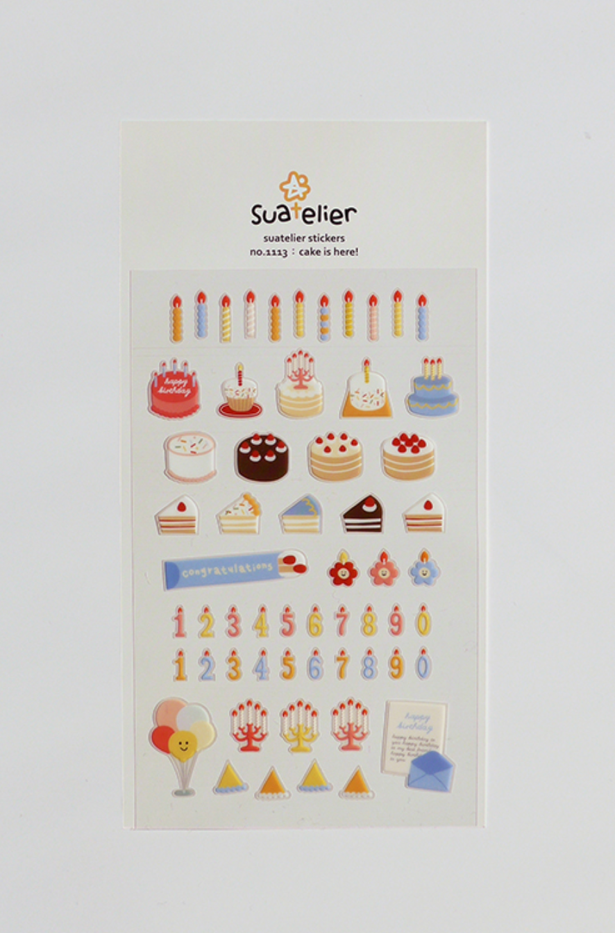 Suatelier Cake is here! Stickers - Smidapaper Ikigai Shop