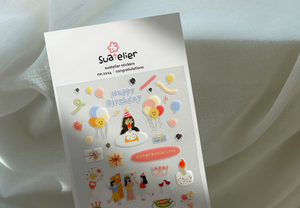 Suatelier Congratulations Stickers - Smidapaper Ikigai Shop