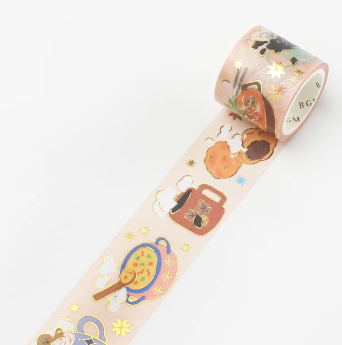 BGM Winter: Dining Table Washi Tape - Smidapaper Ikigai Shop