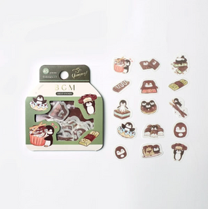 BGM Chocolate Penguin Flake Seal - Smidapaper Ikigai Shop