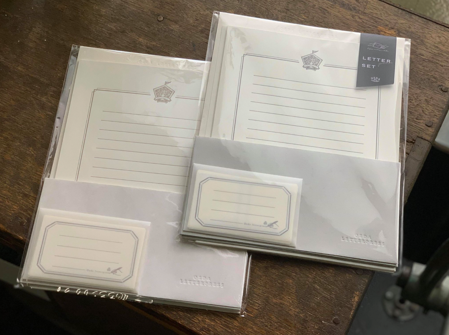 Oeda Letterpress Letter Set: Frame (Black/ Bronze) - Smidapaper Ikigai Shop