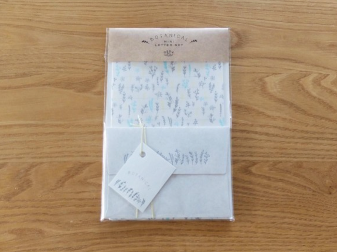 Oeda Letterpress Mini Letter Set: Botanical (Aqua & Coral/ Mint & Citrus) - Smidapaper Ikigai Shop