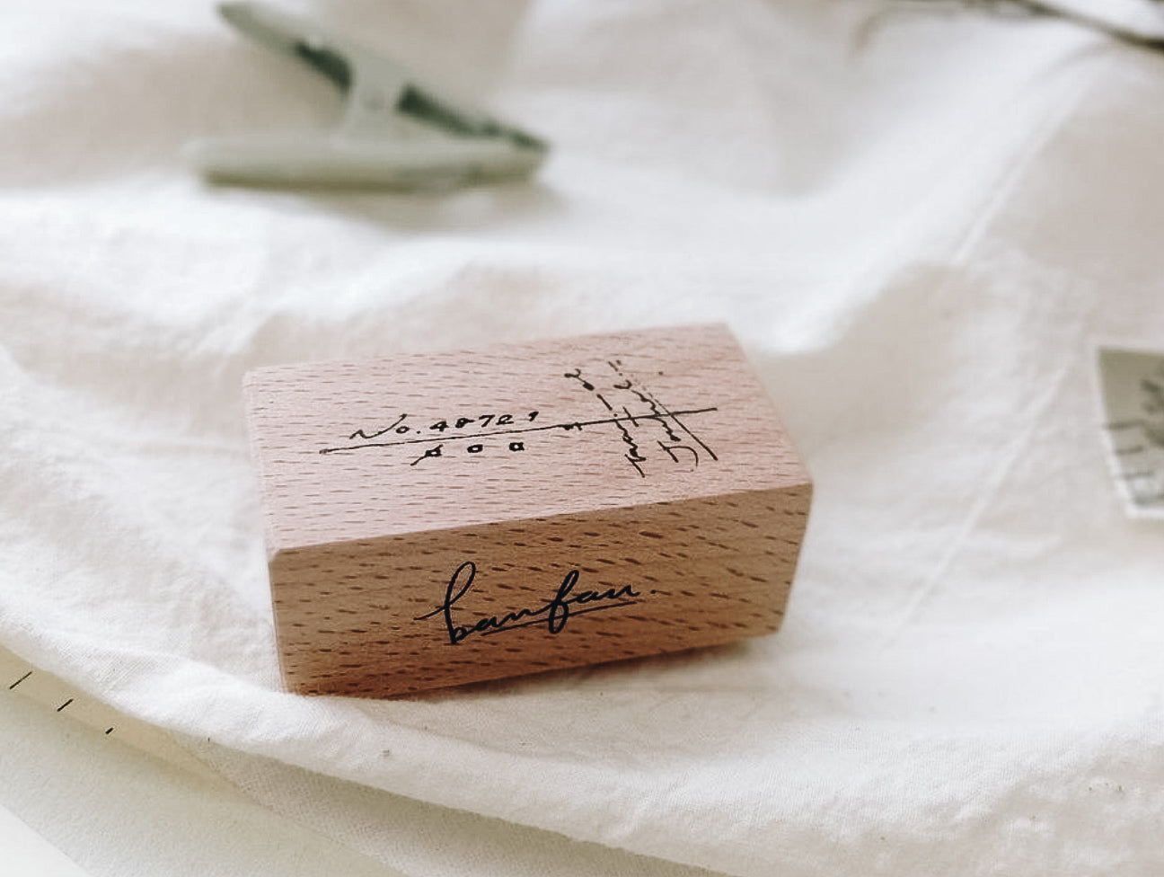 Banfan No. 3 Vertical Strikeout Rubber Stamp Set (set of 5/individual) - Smidapaper Ikigai Shop