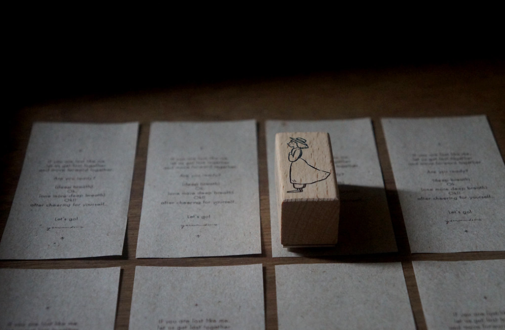 Yamadoro Ready? Go! Rubber Stamp - Smidapaper Ikigai Shop