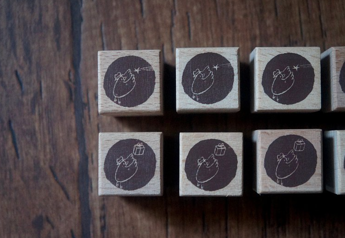 Yamadoro Catch the Gift Rubber Stamp - Smidapaper Ikigai Shop