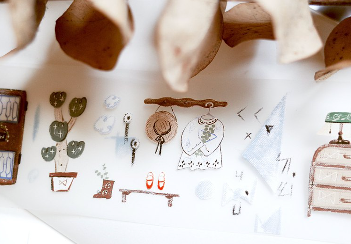 Misshoegg Antique Shop PET Tape - Smidapaper Ikigai Shop