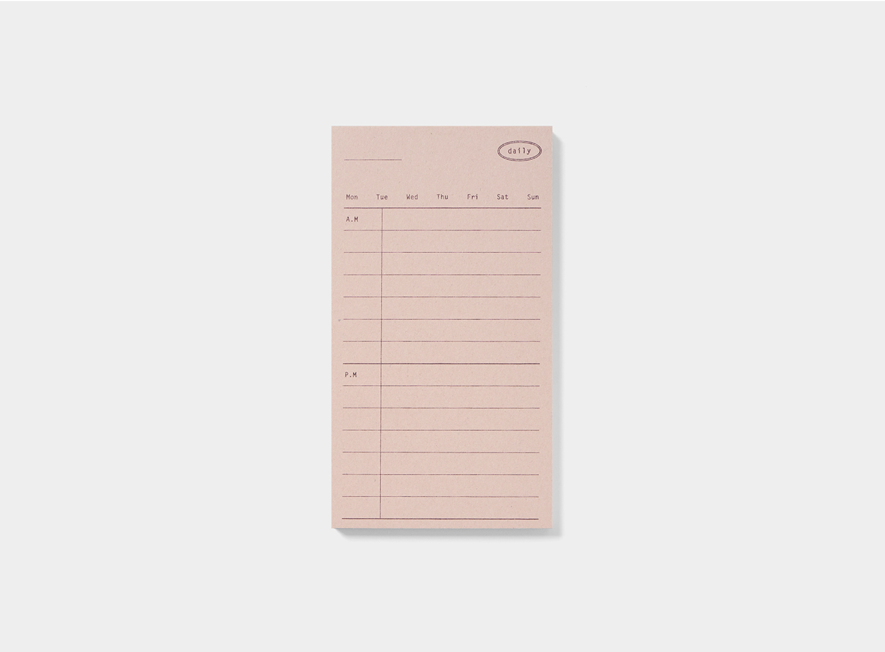 Plain Memo Pad: Daily Memo - Smidapaper Ikigai Shop