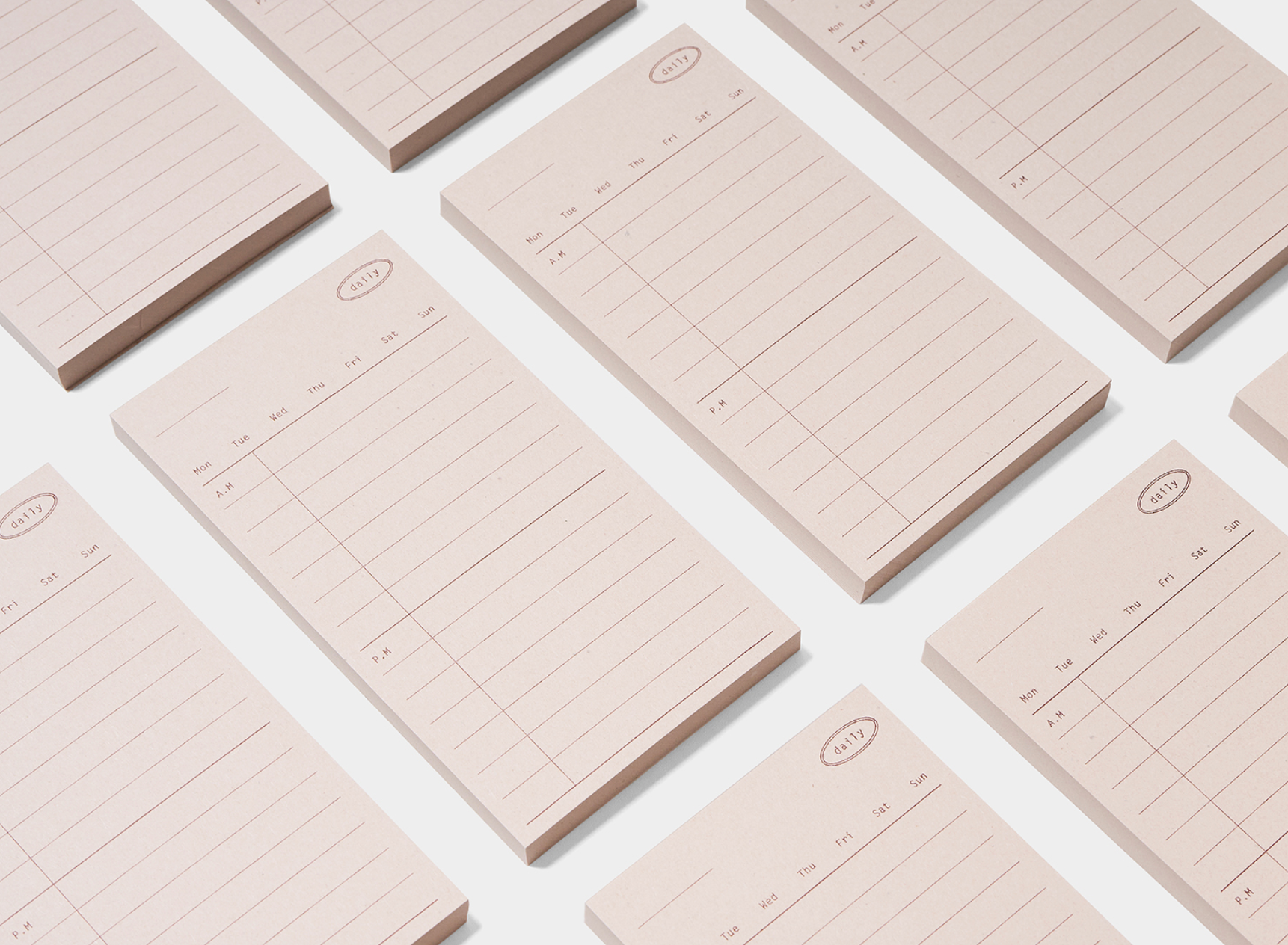 Plain Memo Pad: Daily Memo - Smidapaper Ikigai Shop