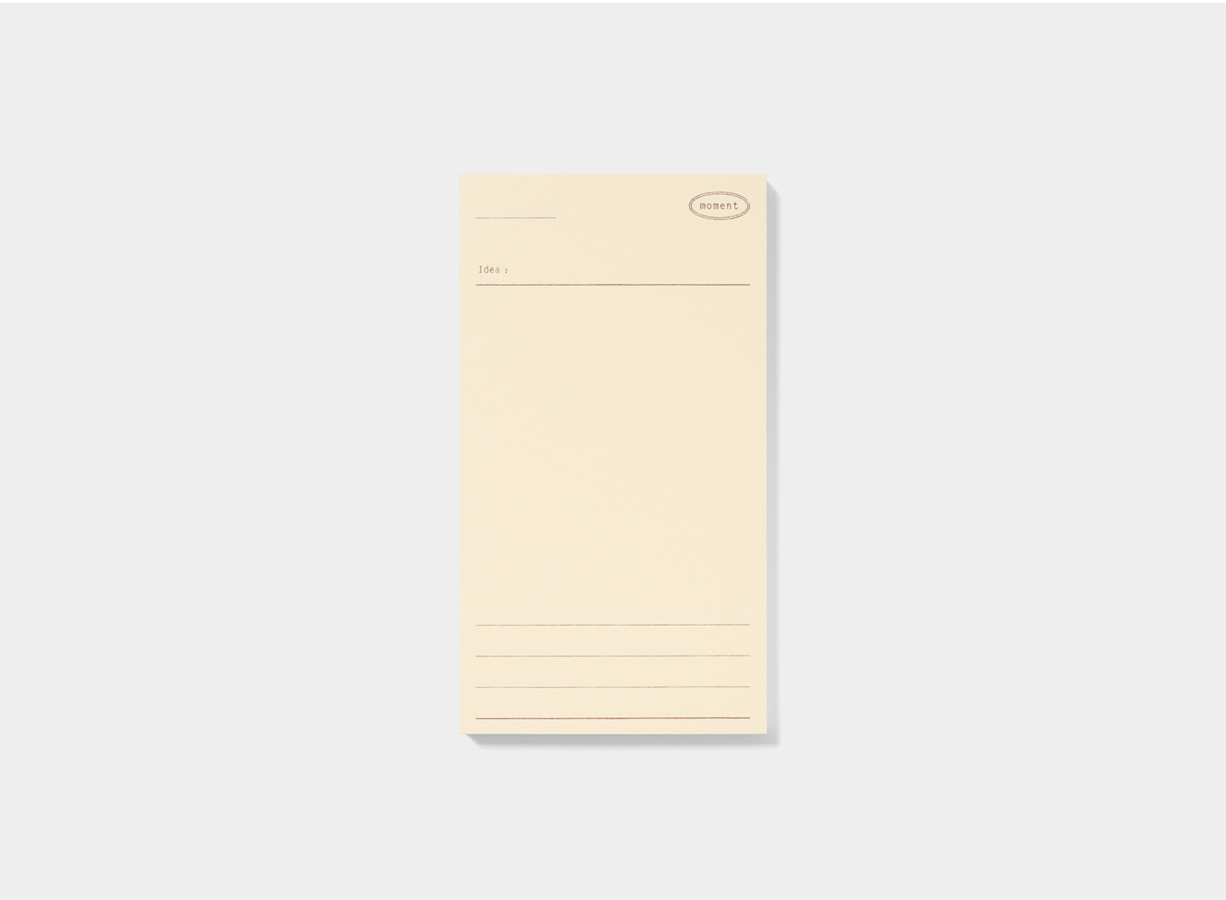 Plain Memo Pad: Moment Memo - Smidapaper Ikigai Shop