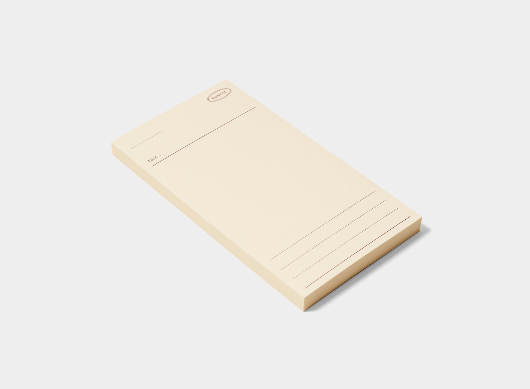 Plain Memo Pad: Moment Memo - Smidapaper Ikigai Shop