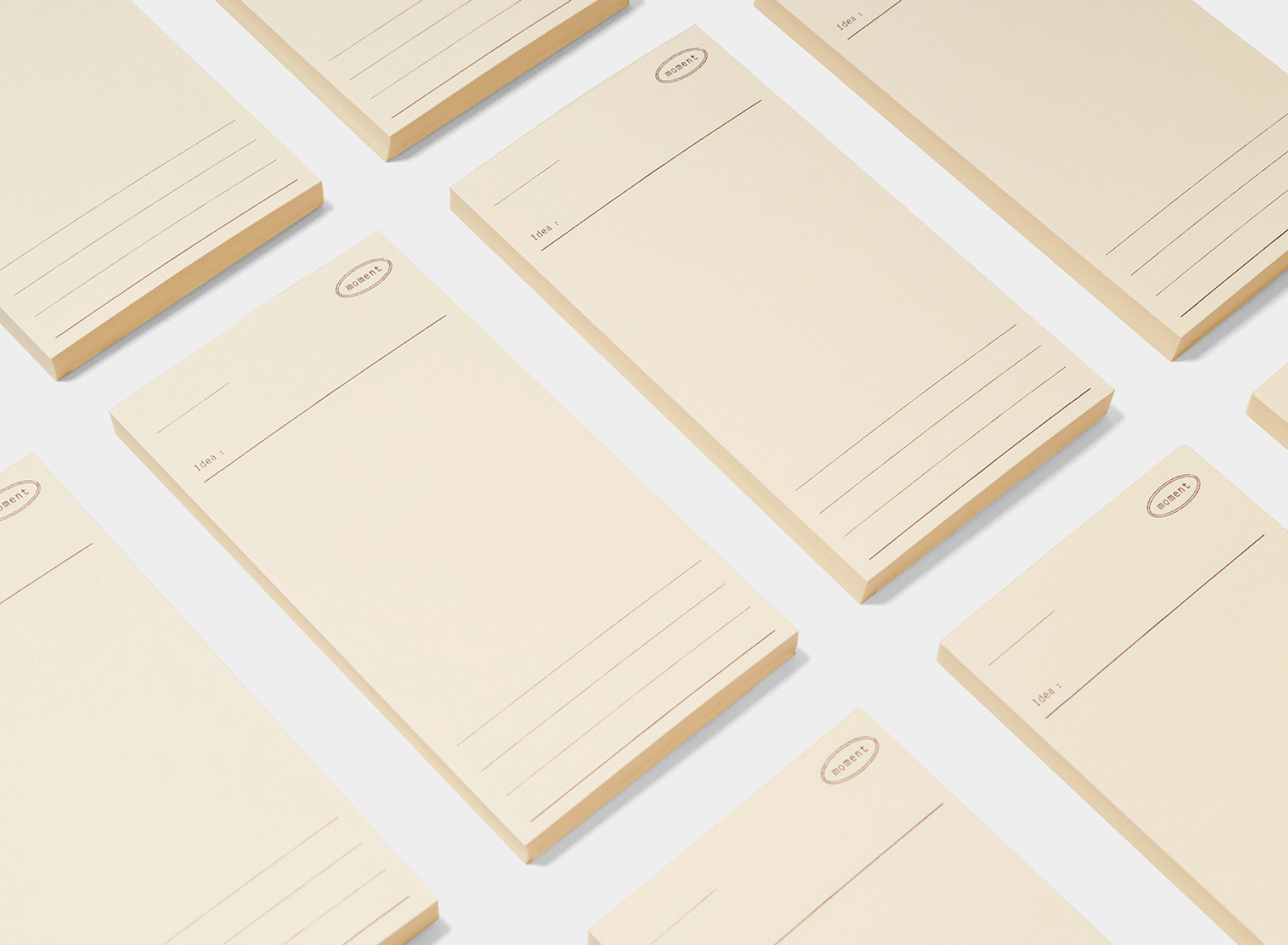 Plain Memo Pad: Moment Memo - Smidapaper Ikigai Shop