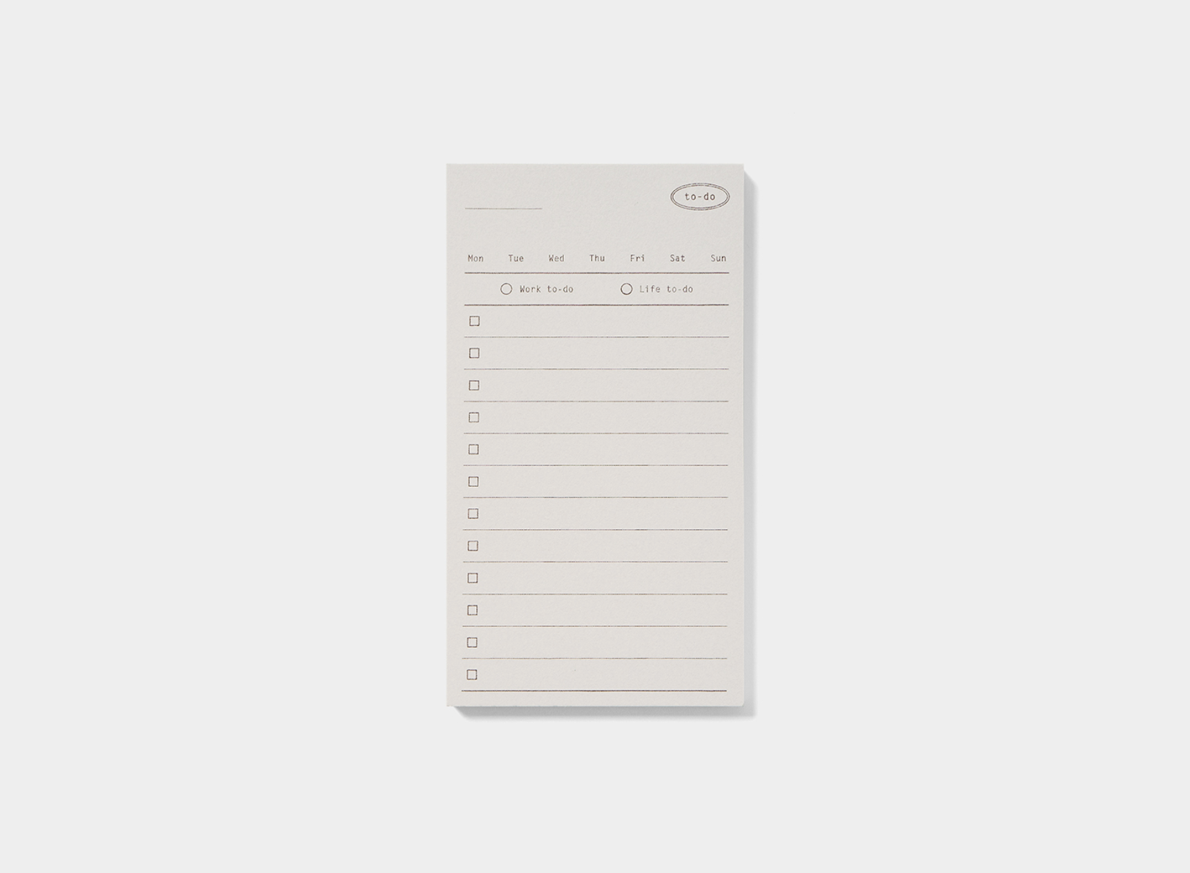 Plain Memo Pad: To-Do Memo - Smidapaper Ikigai Shop
