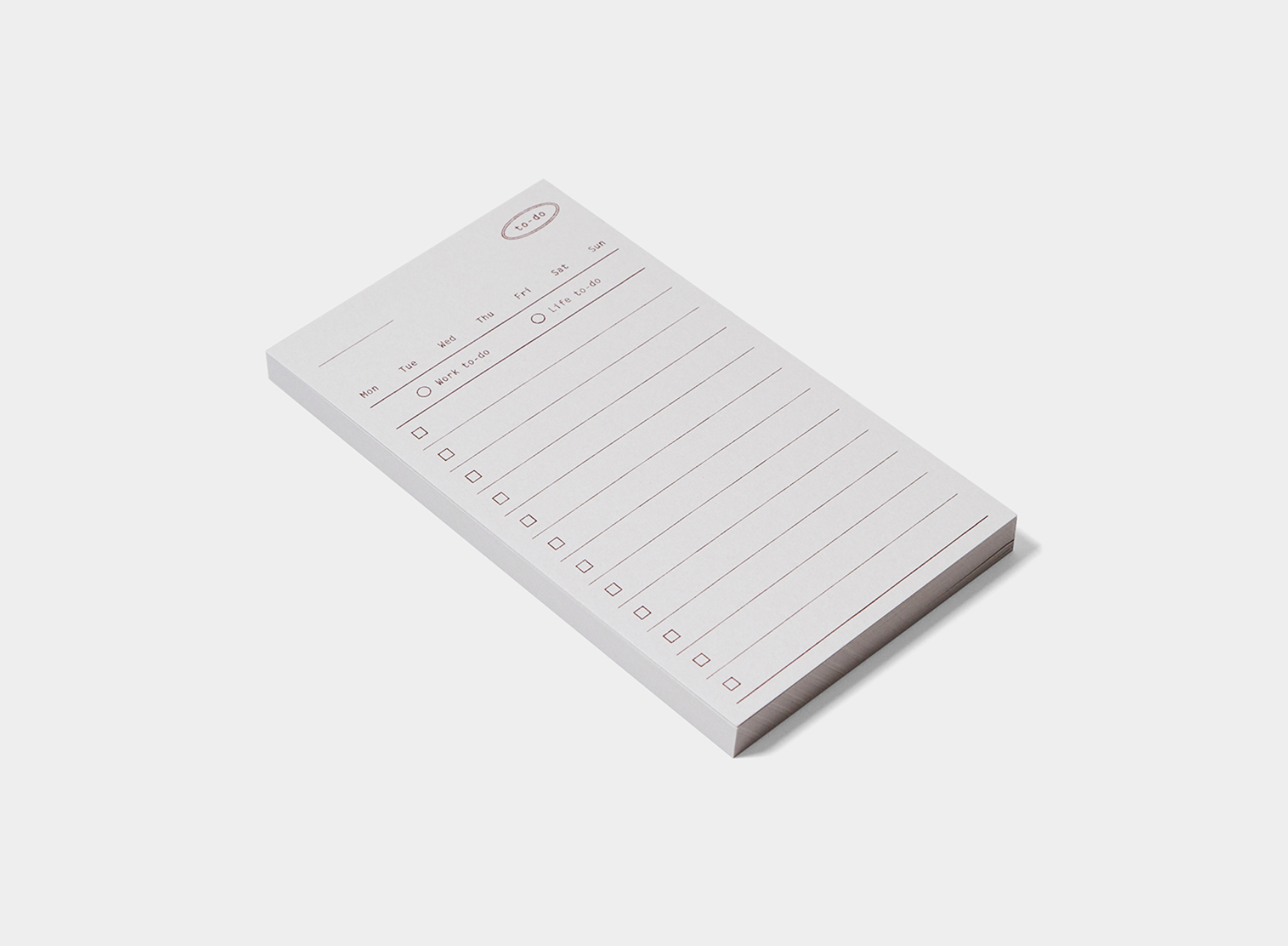Plain Memo Pad: To-Do Memo - Smidapaper Ikigai Shop