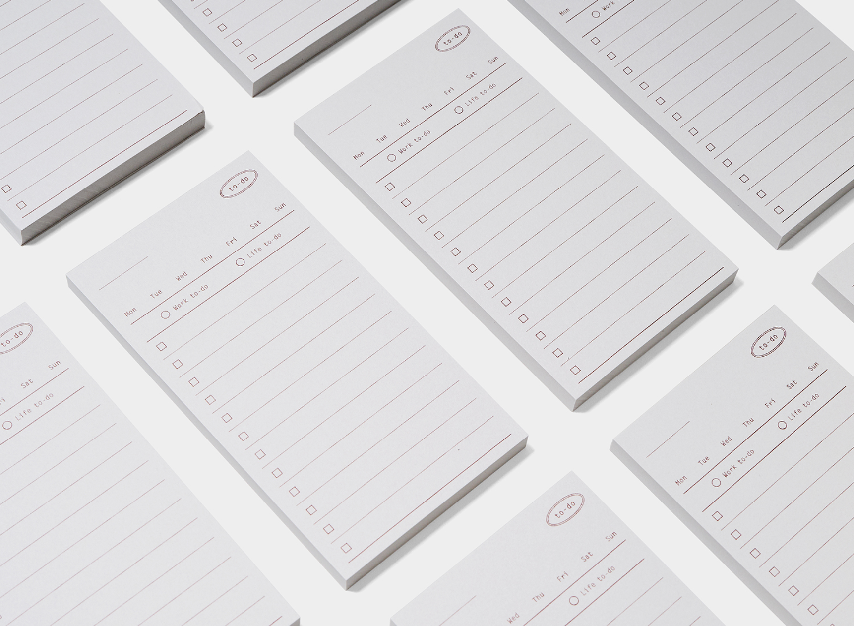 Plain Memo Pad: To-Do Memo - Smidapaper Ikigai Shop