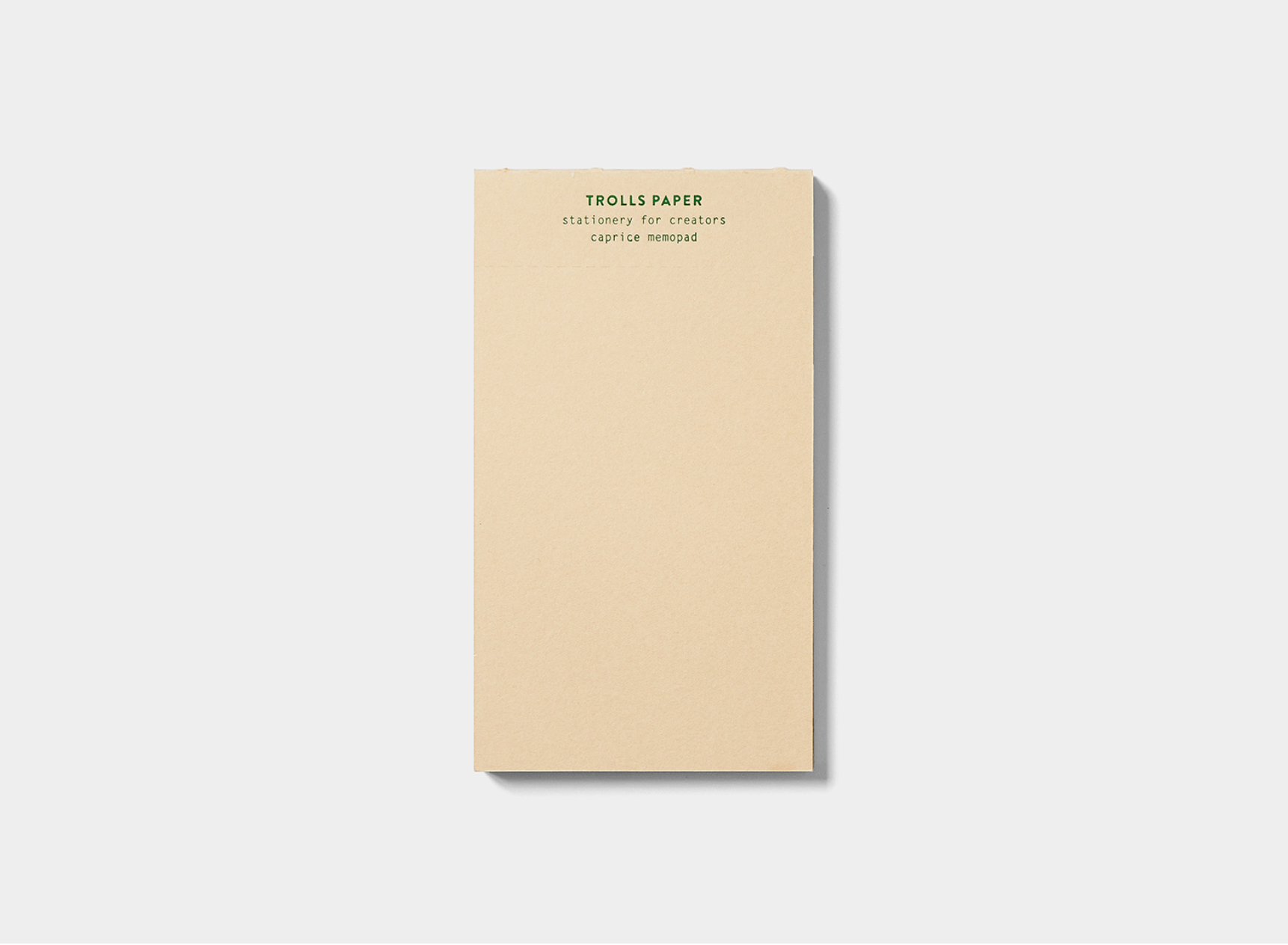 Caprice Memo Pad: Beige - Smidapaper Ikigai Shop